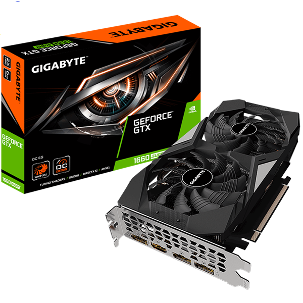 VGA GIGABYTE GeForce GTX 1660 SUPER OC 6G (GV-N166SOC-6GD)