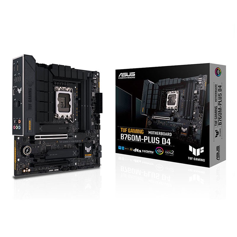 Mainboard ASUS TUF GAMING B760M-PLUS D4 (Intel B760, Socket LGA1700, mATX, 4 khe Ram DDR4)