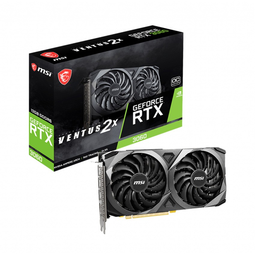 VGA MSI RTX 3060 VENTUS 2X OC 12GB GDDR6