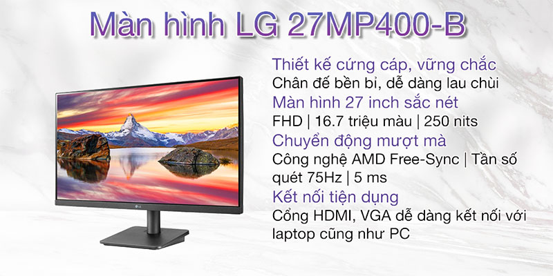 màn hình máy tính LG 27MP400