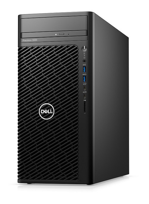 Máy tính trạm Workstation Dell Precision 3660 Tower (i7-12700 |16GB(2x8GB) DDR5 | SSD 512GB | NVIDIA T400 | DVDRW | 500W | KB_M | DOS | 3Yr) _DELSTPD0000000002