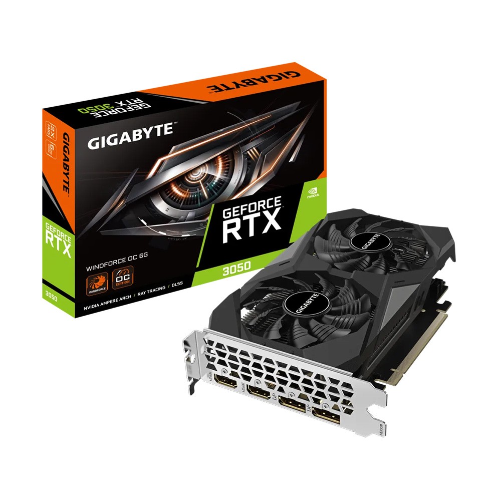 VGA Gigabyte RTX 3050 WINDFORCE OC 6GB (N3050WF2OC-6GD)