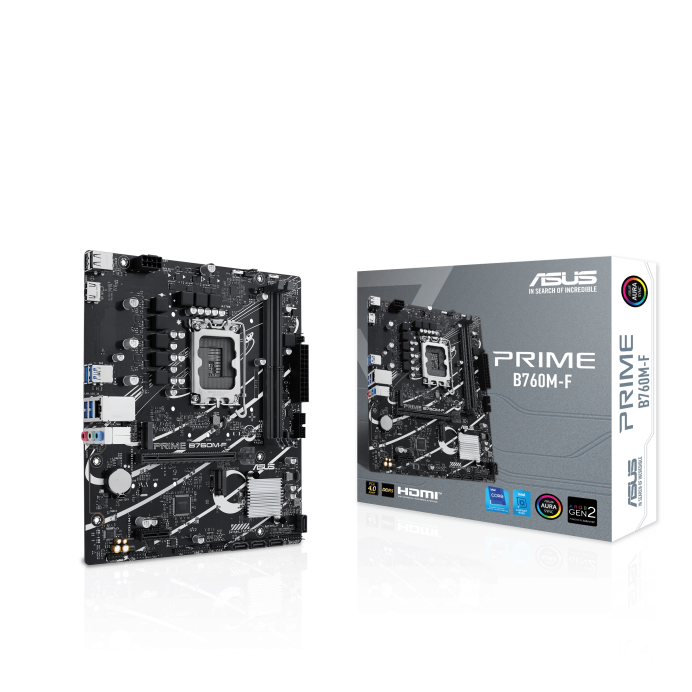 Mainboard ASUS Prime B760M-F D4 (Intel B760, LGA1700, M-ATX, 2 khe RAM)