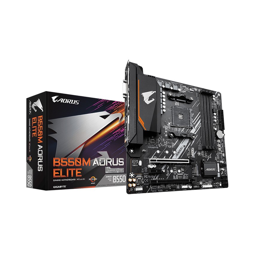 Mainboard Gigabyte B550M AORUS ELITE (AMD B550, Socket AM4, m-ATX, 4 khe RAM DRR4)