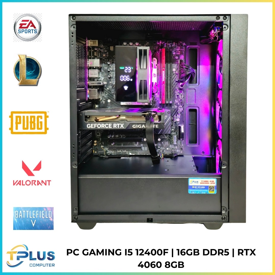 PC GAMING I5 12400F I 16GB DDR5 I RTX 4060 8GB