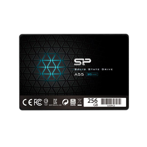 Ổ Cứng SSD Silicon  A55 256G (SATA3/ 2.5Inch/ Read 520MB/s/ Write 450MB/s)