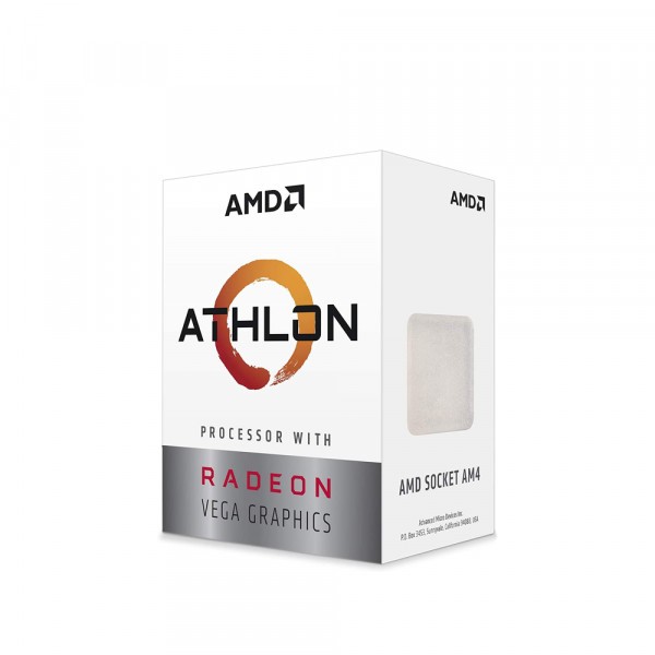 CPU AMD Athlon 3000G (AM4, 3.5GHz, 2 nhân 4 luồng, 5MB Cache, 35W)